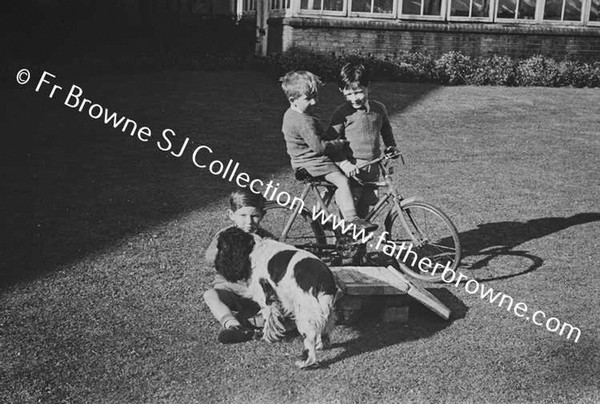 JOHN MALLICK PLAYING WITH HIS COUSINS O'NEILL & MRS O'NEILL AT MALLICKS ON CURRAGH